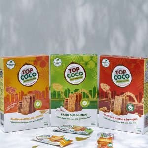 Hộp bánh dừa nướng Topcoco các vị 180g