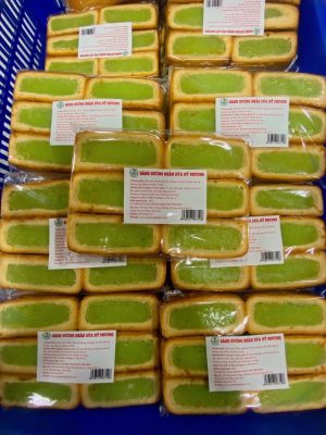 Bánh nướng Mỹ Phương nhân dừa hình chữ nhật