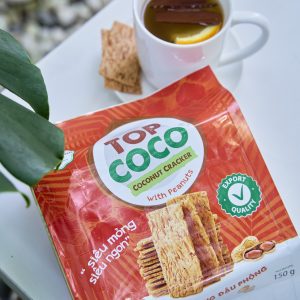 Bánh dừa nướng Topcoco 150g vị đậu phộng